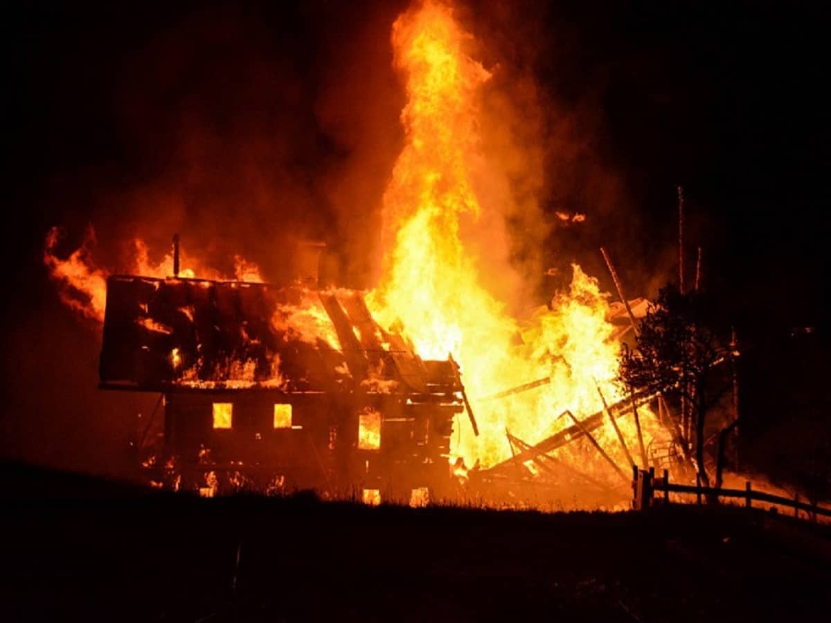 Three Residential Houses Gutted in fire incident in Kulgam Area