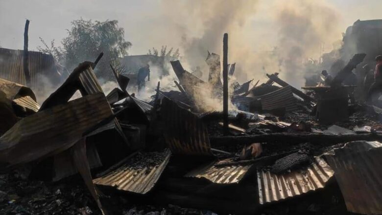 At Least 40 Structures Damaged in Massive Ablaze in Parimpora