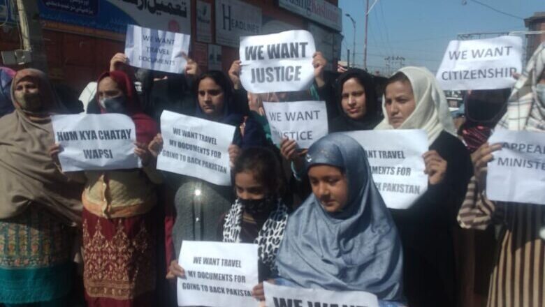 ‘Send us back to Pakistan or grant us citizenship,’ Pakistani wives of former militants stage protest in Srinagar