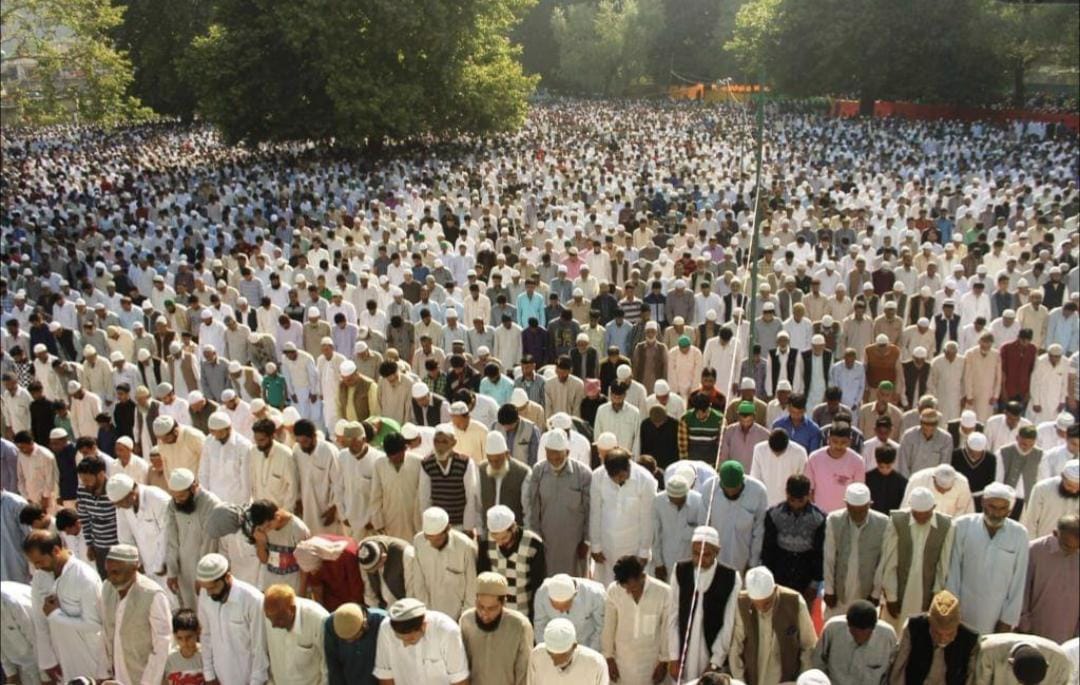 Eid prayers at Anantnag’s Eid gah at 9 A.M.