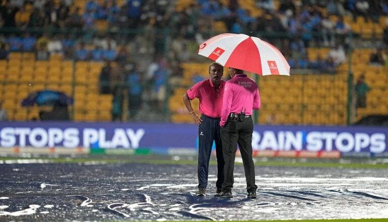 Rain threatens New Zealand’s world cup journey in crucial Bangalore match