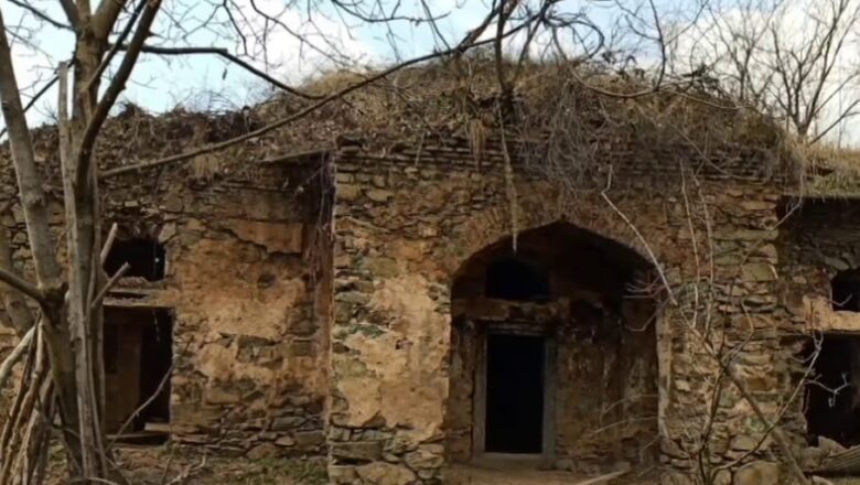 Historical Mosque Lying in Ruins in Ganderbal Kashmir