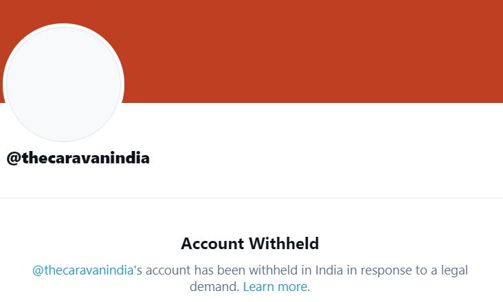 Official Account of ‘Caravan’ Goes Missing from Twitter in India