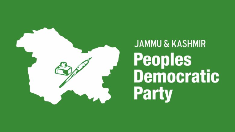PDP Urges Government to Revoke Decision on Property Tax by Cantonment Board in Srinagar