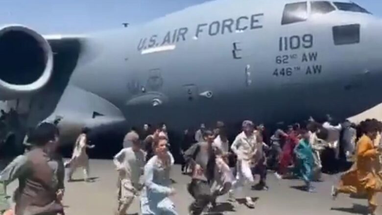 Afghanistan: People fall to death mid-air after climbing onto US Air Force plane