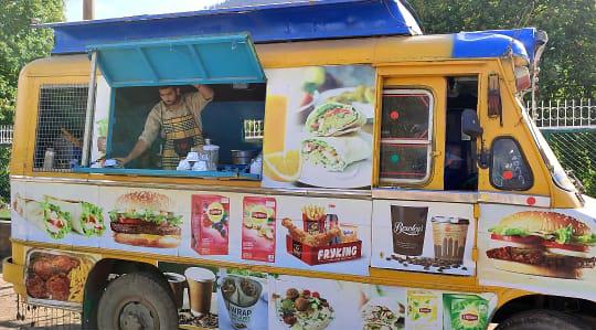 Young Driver Turns His Minibus Into a Mobile Restuarant in Anantnag