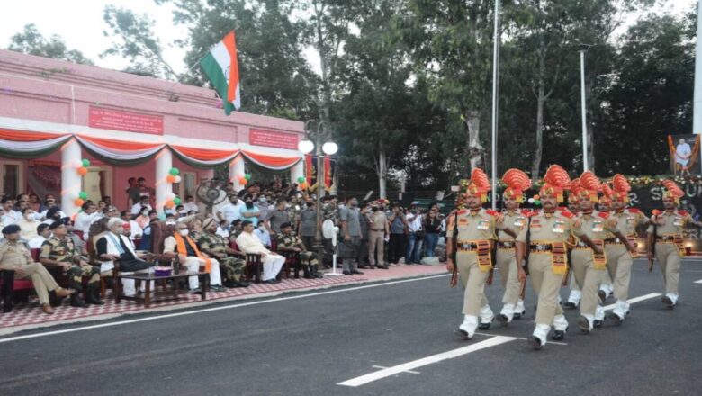 First ever Retreat Ceremony Held on Octroi Post on International Border in Jammu