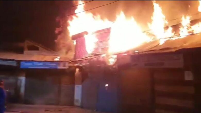 8 Shops Gutted in Massive Blaze in Baramulla