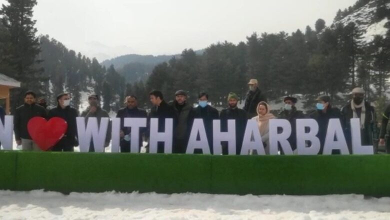 Winter carnival held at Aharbal tourism destination