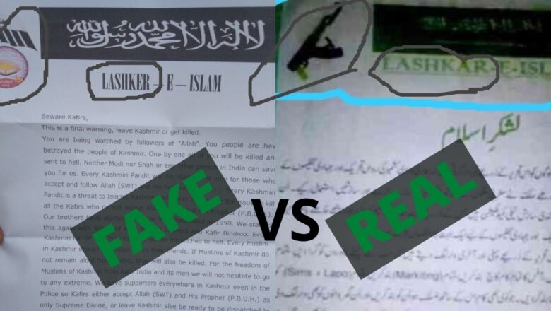 Lashkar e Islam posters threatening Kashmiri Hindus reappear after six years; Is the outfit real?