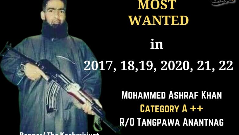 The encounter in which one of Kashmir’s most wanted militant Ashraf Khan was killed