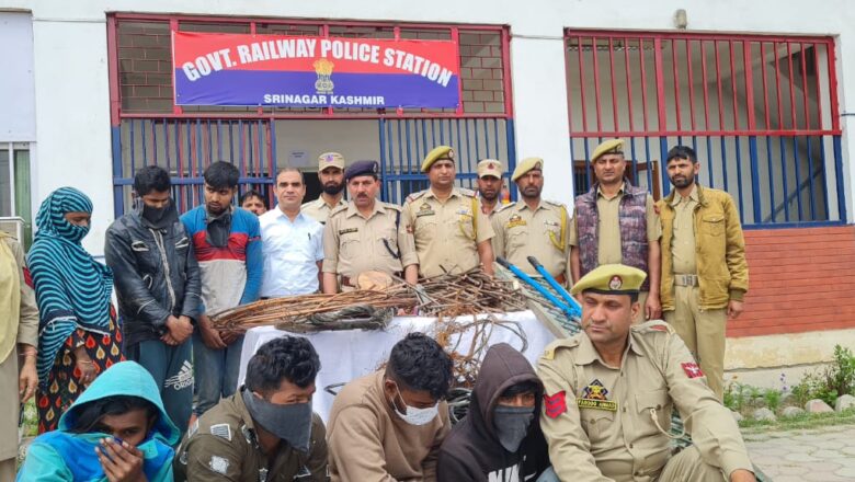 Theft of OHE copper wire: Railway police bust gang of non-local thieves