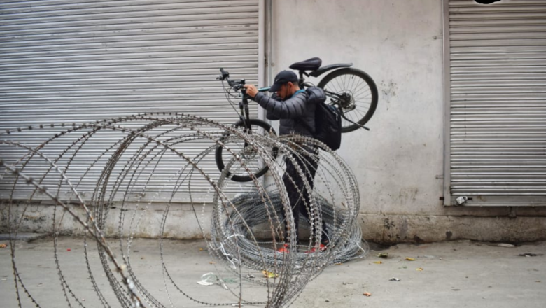 In Frames: Security heightened across Lal Chowk Srinagar in view of BJP’s ‘Tiranga Yatra’