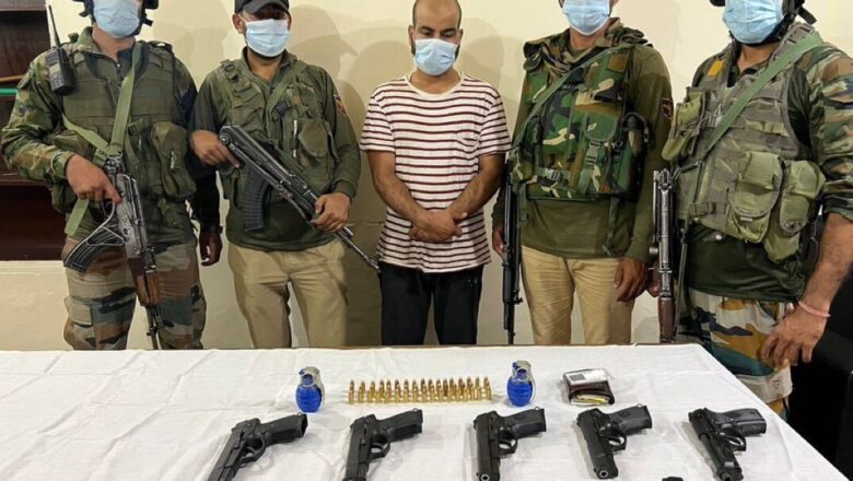 LeT Hybrid miltant arrested in Srinagar, Arms and ammunition recovered: Police