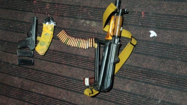 Ak-47 rifle, pistol recovered from absconding OGW’s house in Kupwara: Police