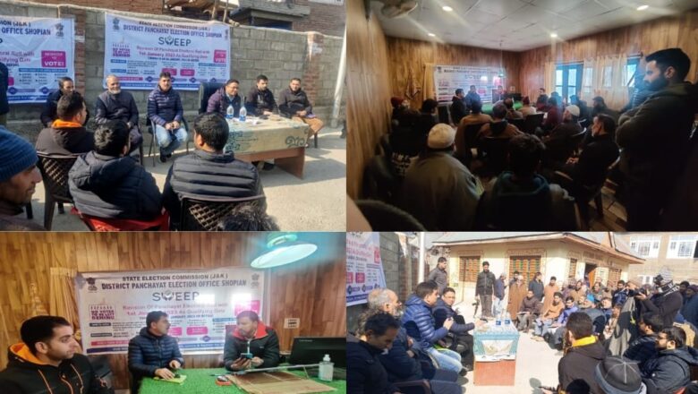 DPEO held SVEEP programme at Kanjiullar, Shopian