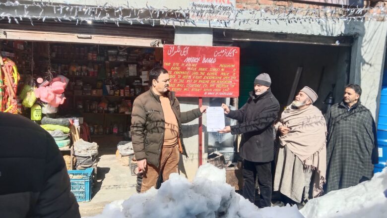 28 shops constructed on state land sealed in Larnoo Anantnag, say officials