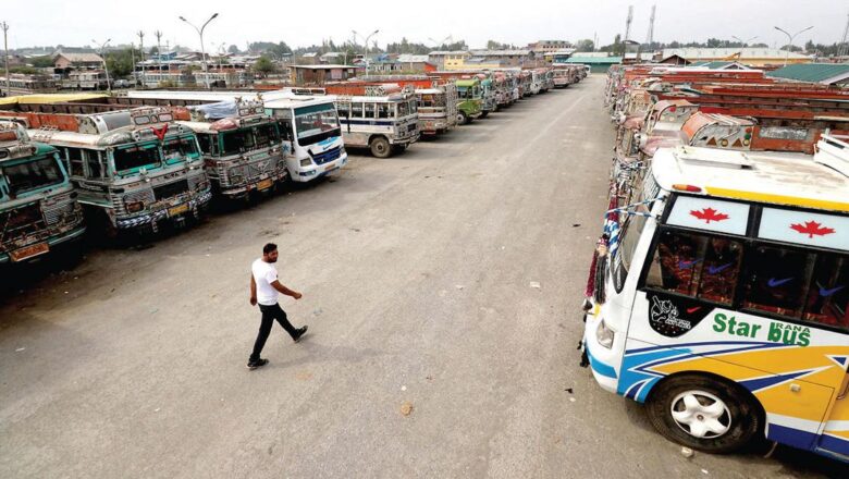 Newly established bus stands in Kulgam lack basic facilities