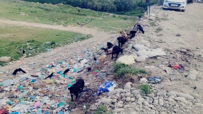 Kulgam Veshaw embankments turn into dumping site, residents seeks admin attention