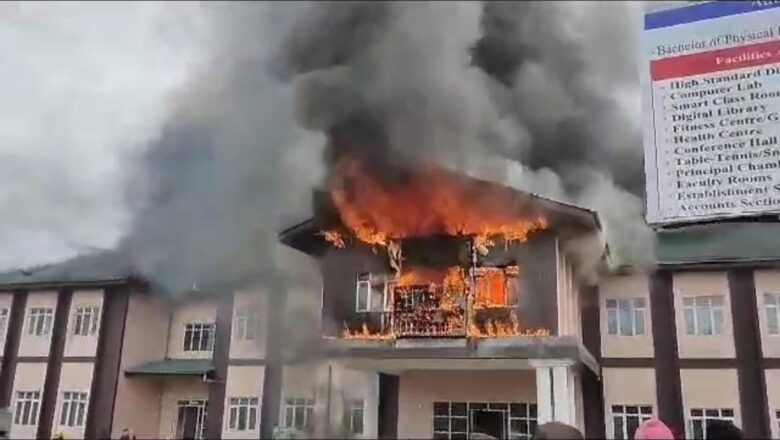 Fire damages residential house in Awantipora