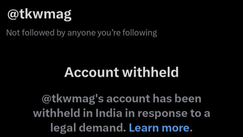 Kashmiri news portal The Kashmir Walla’s Twitter account withheld in India