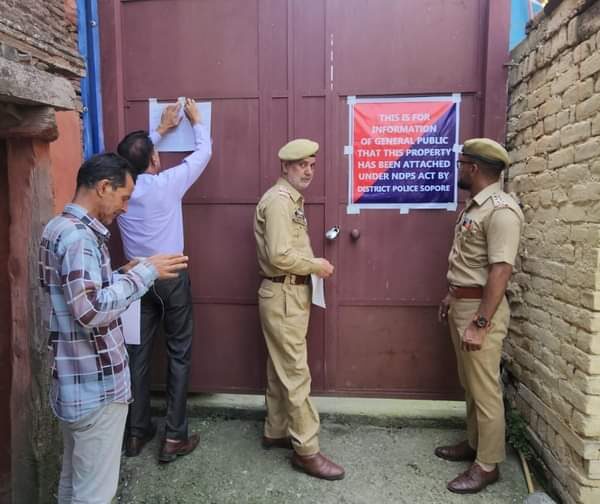 Property worth 1.2 crores attached in anti-narcotics drive in Anantnag: Police