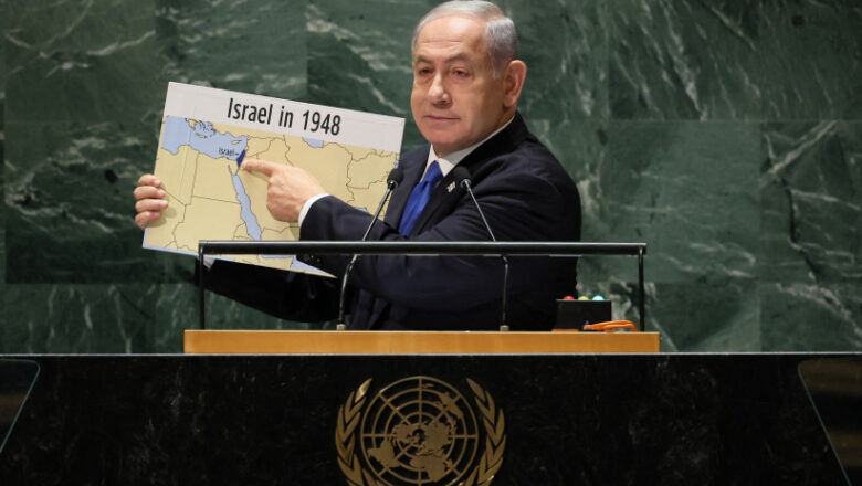 At UNGA, Netanyahu promotes Saudi ties with new map erasing Palestine