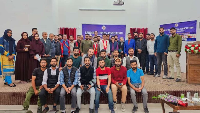 Ganderbal Press Association elected its fresh body