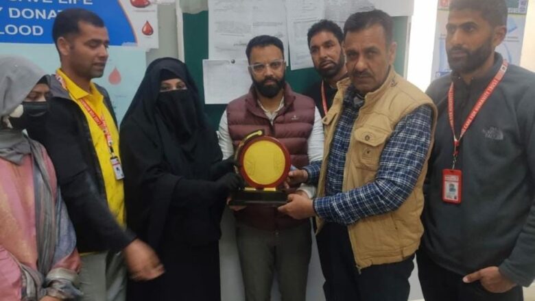 Bilqees Aara of Kashmir has saved hundreds of lives through blood donation