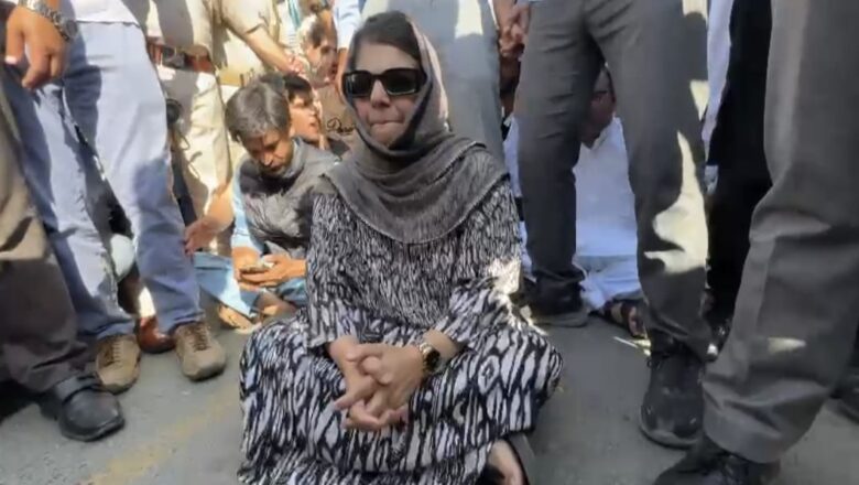 Mehbooba Mufti sits on protest, ‘Only those with tainted past arrested’, says Police