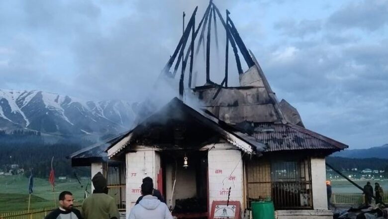 Famous Rani temple gutted in Gulmarg blaze