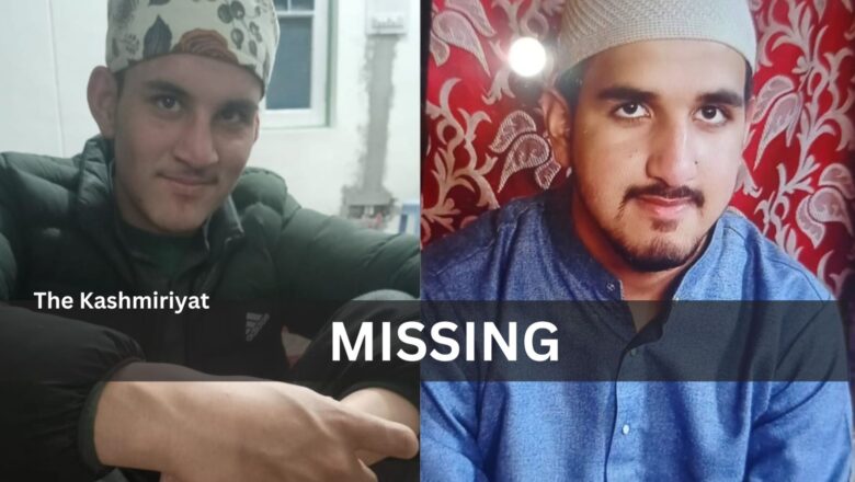 Two youth go missing from Srinagar, Families seek help