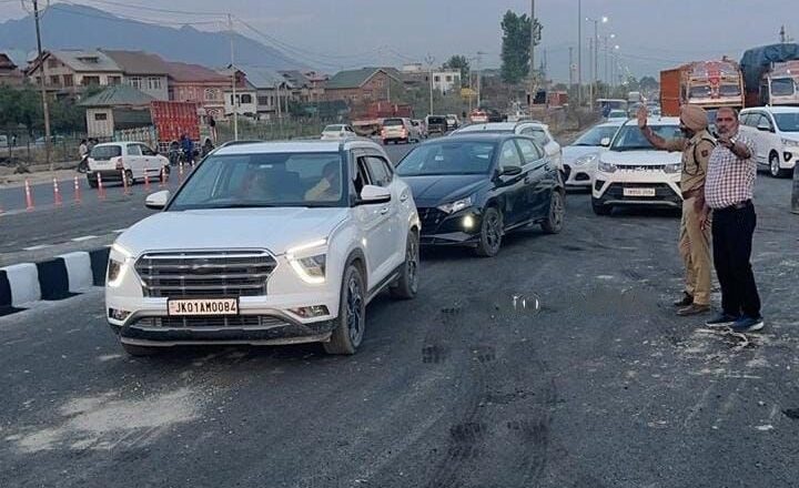 Bypass flyover opens for public in Bemina Srinagar