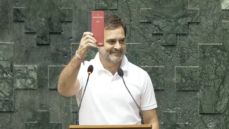 With India’s constitution in his hand, Rahul Gandhi take oath as MP