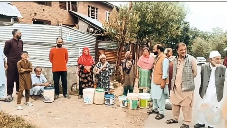 Water shortage hits Asnoor Kulgam, residents worried