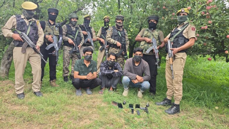 3 militant associates arrested in Bijbehara Anantnag