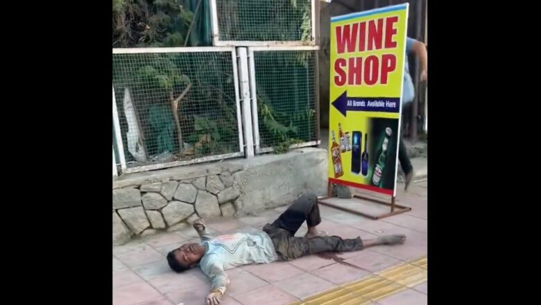 Unconscious man outside wine shop on crowded Srinagar road renews calls for alcohol ban