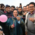 Sakeena Itoo lays foundation of crucial bridge in Kulgam