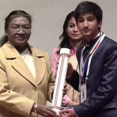 Kashmiri teenage musical star honored by President Murmu for artistic talent