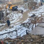 Dismantled four months ago, Kawaki Bazar bridge in Kulgam area zero progress