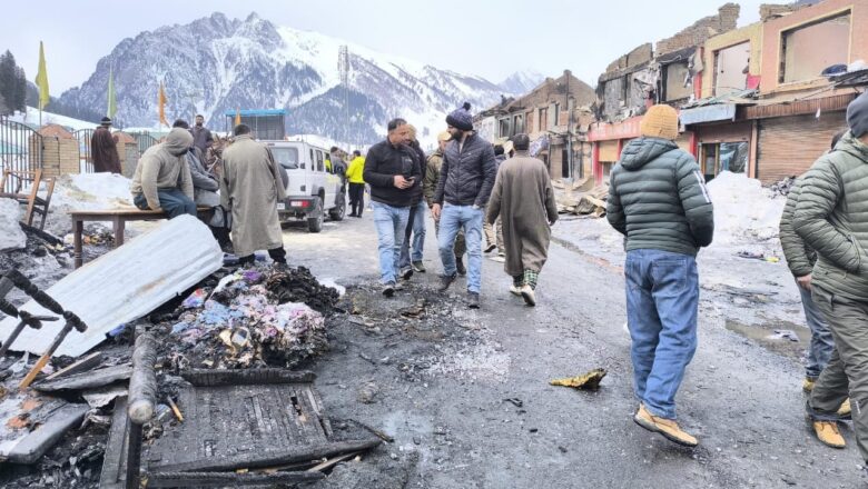 “Flames took everything”: Sonamarg shopkeepers left in ruins after devastating fire