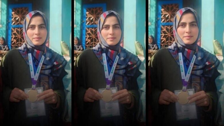 Shopian girl shines at National Winter Biathlon Championship