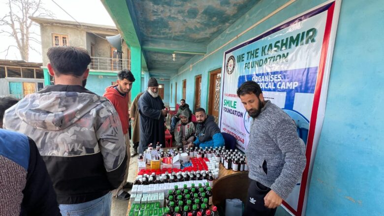 We The Kashmir Foundation, in Collaboration with Smile Foundation, Organizes Free Medical and Health Check-up Camp in Shopian