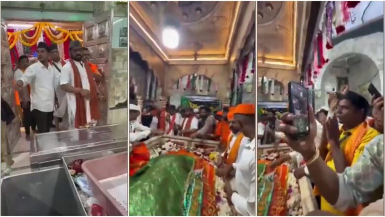 Right-Wing members enter Haji Malang Dargah in Mahrashtra; raise slogans, perform Hindu prayers