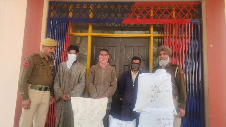 Crackdown on drugs intensifies: Over 48 kgs of drugs recovered, 7 arrested in Anantnag