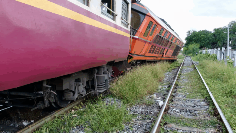 Train derails near Delhi hours after Air India crash; coach falls off tracks