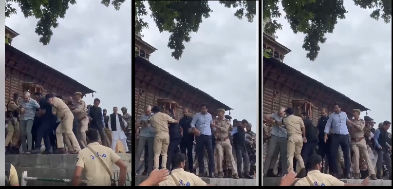 Omar Abdu manhandled