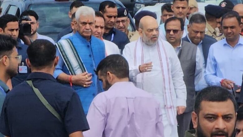 HM Amit Shah reviews flood-hit areas in Jammu