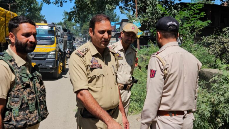 Anantnag Police carries out drive to destroy wild Bhang in Batengoo